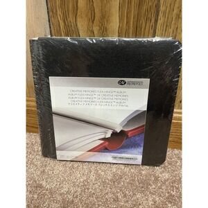 Creative Memories Album Black 7x7 scrapbook with 12 White pages New Vintage